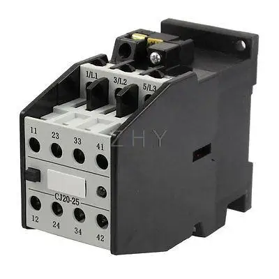 CJ20-25 управления двигателем 32A 440V 50Hz катушка 3 полюса 2NO 2NC контактор переменного тока