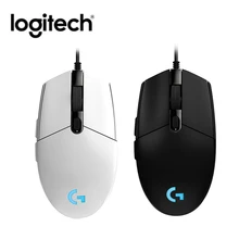 Игровая мышь logitech G102, макро программируемая Механическая мышь с кнопками для Windows 7 6000 dpi, RGB проводная мышь для настольного ноутбука
