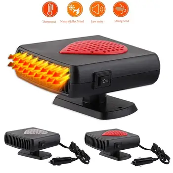 

2 In 1 Car Heater Air Cooler Fan Windscreen Demister Defroster 12V/24V Portable Car Dryer Heated Multi-function Cooler Defroster