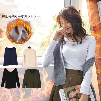 

Winter Female Thermal Clothing Cotton Sexy Women Ladies Autumn Shaping Thermal Bottoming Underwear Women's jacket plus velvet