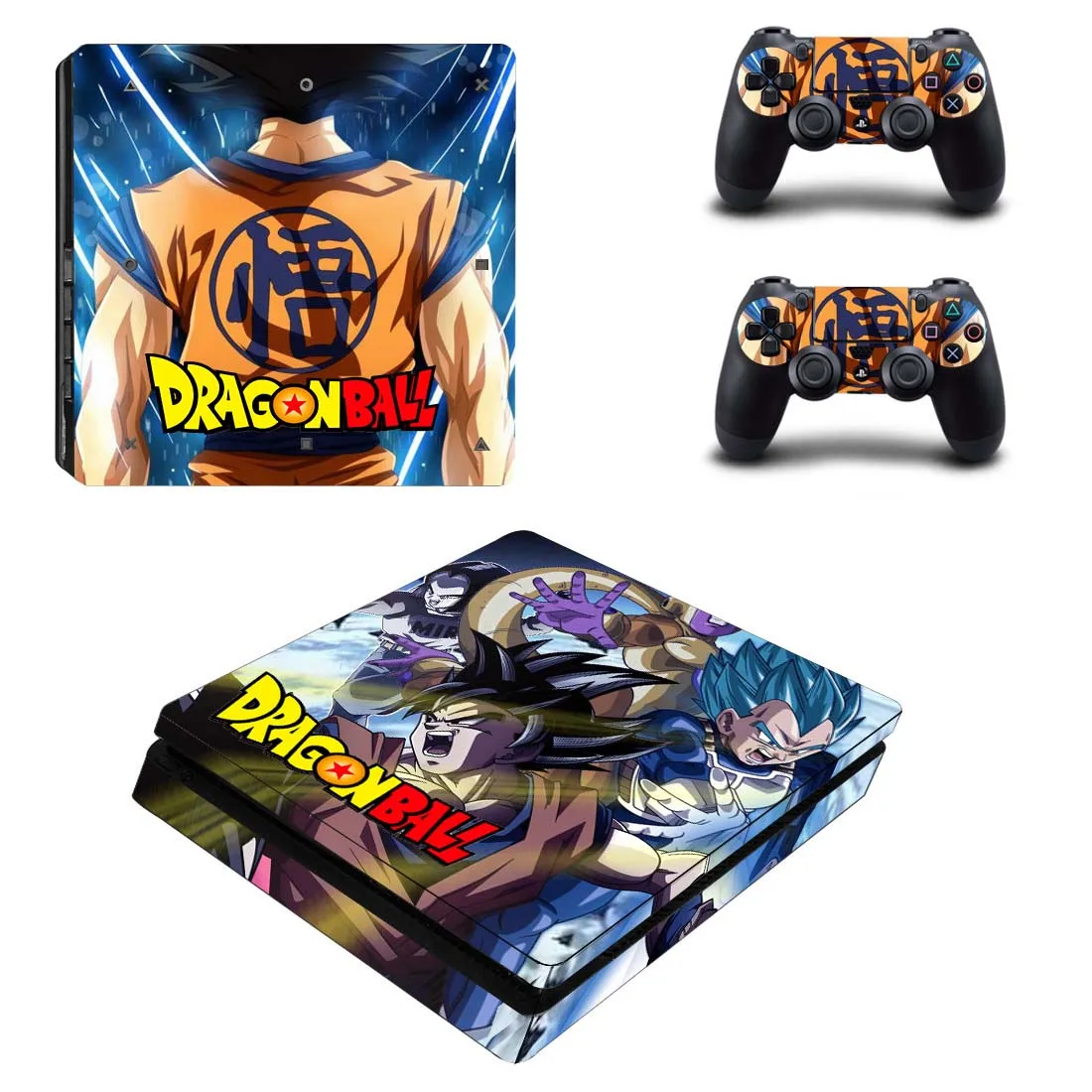 Dragon Ball PS4 тонкие наклейки PS 4 Play станция 4 тонкие виниловые наклейки на кожу наклейки для playstation 4 Тонкая консоль и контроллер
