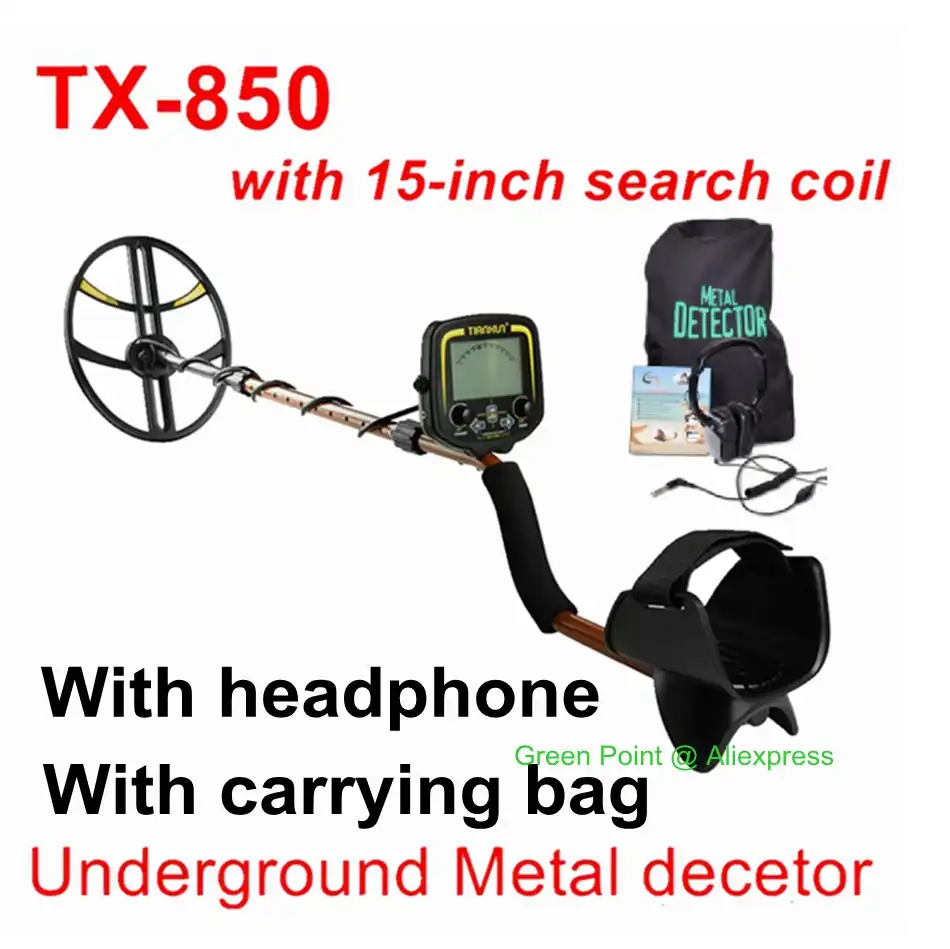 Nuevo detector de metales profesional con bobinas de oro de 2X Impermeable Treasure Hunter