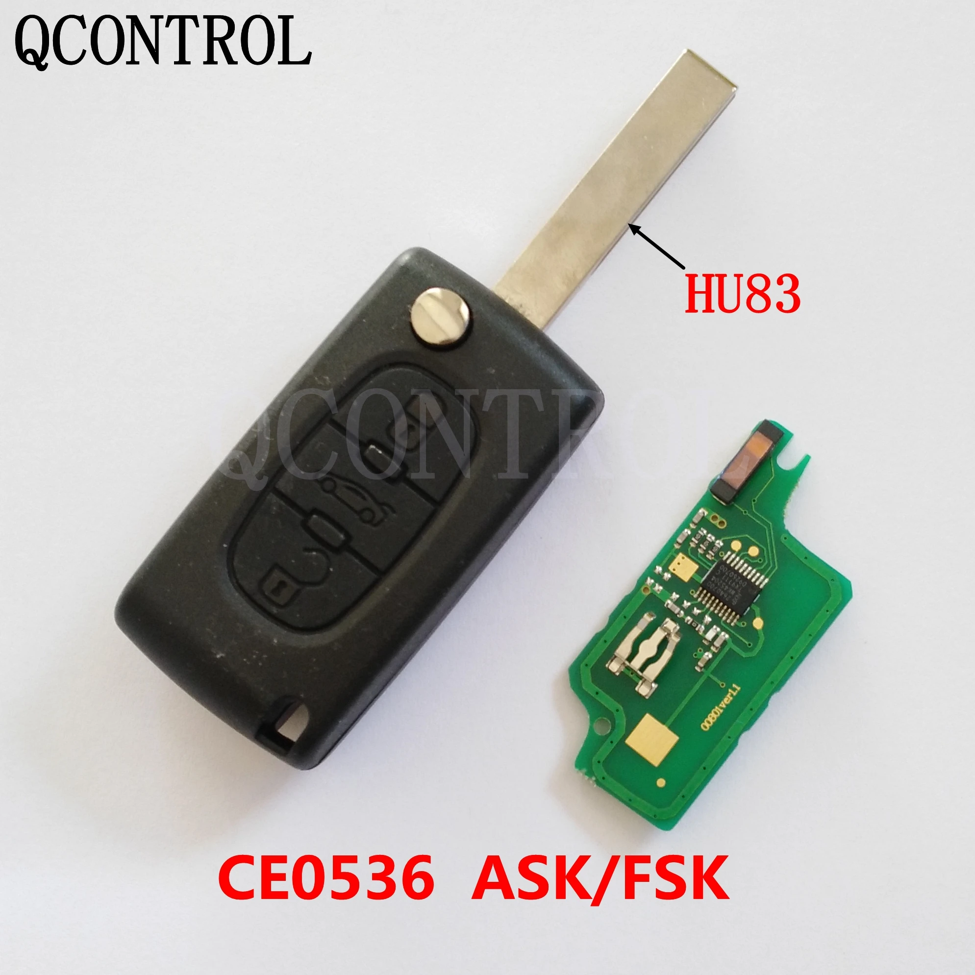 Car Remote Key for CITROEN C2 C3 C4 C5 Berlingo Picasso Keyless CE0523 ASK HU83