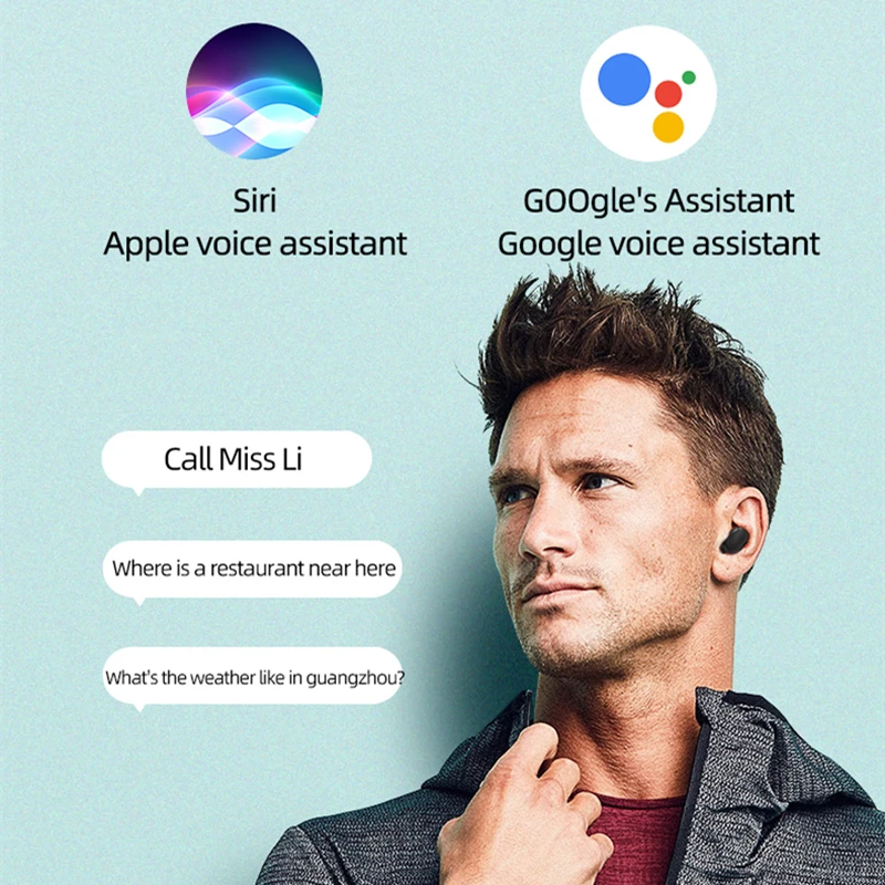 NEW TWS Earphone Bluetooth 5 0 Earphones Wireless Headphone Voice Control ANC Earbuds Chager Power Bank for Xiaomi Apple Huawei