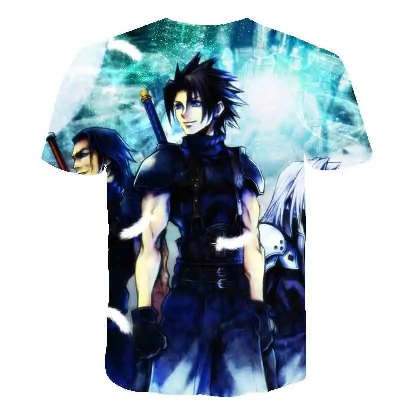 Футболка финальная Фэнтези для мужчин крутая футболка с японскими играми FF7