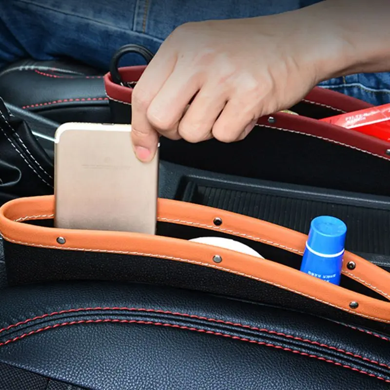 Карманы для автомобильных сидений органайзер хранения из искусственной кожи