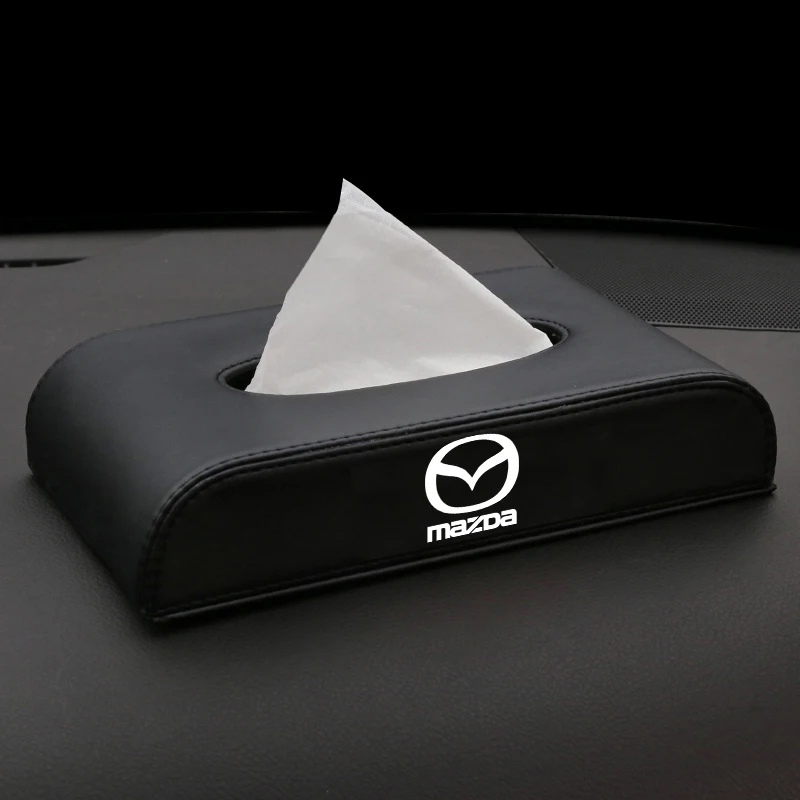 

1 Pcs Car Tissue Box Set Tissue Box Holder Interior Decoration Box for Mazdas 5 6 323 626 RX8 7 MX3 MX5 Atenza Axela Accessories