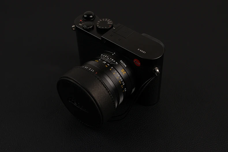 Высокое качество ручной работы натуральная кожа передняя крышка объектива/крышка протектор для Leica Q typ 116 leica QP Q2