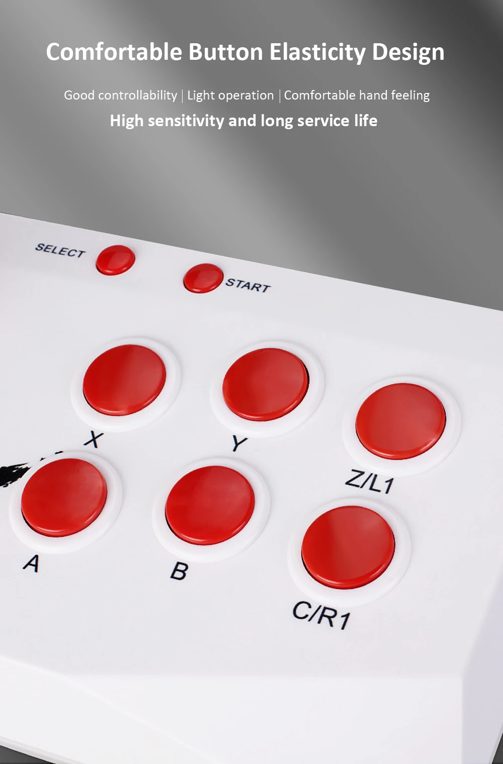2.4g sem fio com joystick de arcada