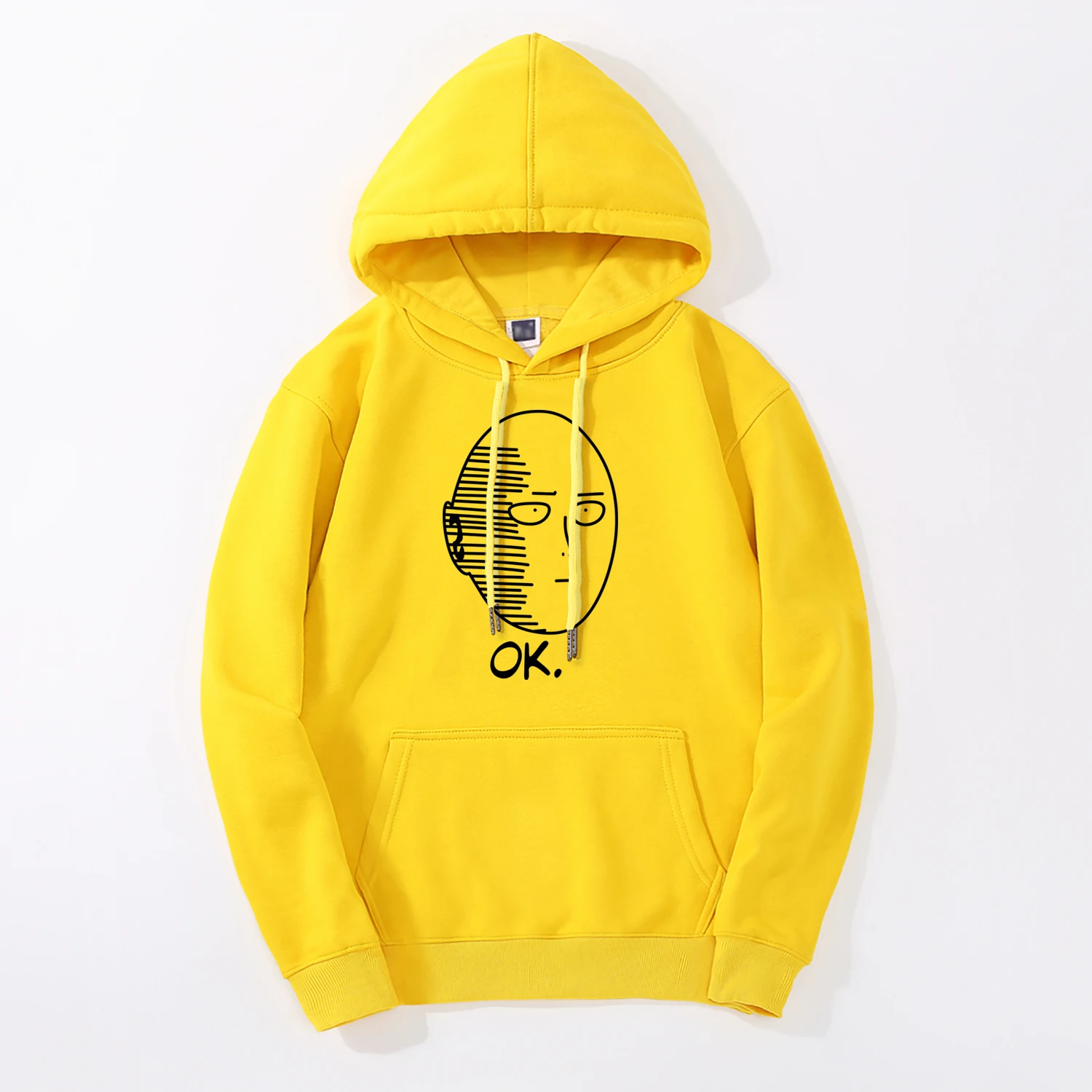 One Punch Man OK толстовки с японским аниме-принтом Мужские Весна Зима Новые толстовки мужские флисовые модные Harajuku OnePunch мужские худи