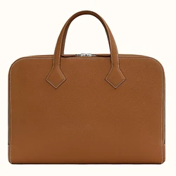 New Manbag Red Orange Business Commuter Briefcase Tote Large Capacity Computer Bag