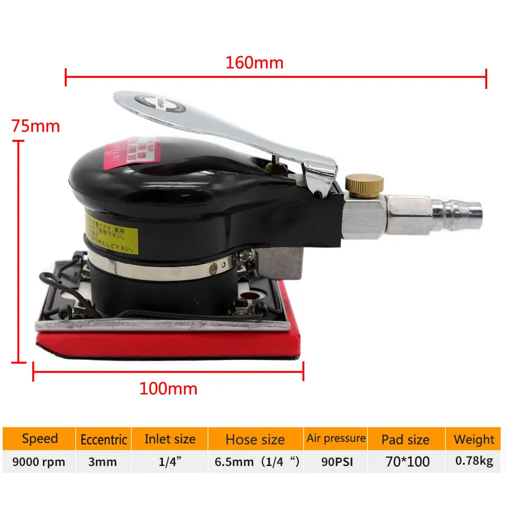 10000rpm Professional Air Sander Pneumatic Polishing Machine Stone Wood Grinding Air Polisher Grinder Tool Accessories 3