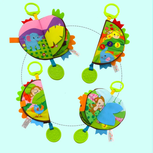 Baby Toys Soft Cloth Books Baby Intelligence Development Infant Educational Stroller Rattle Toys Baby Toys 5