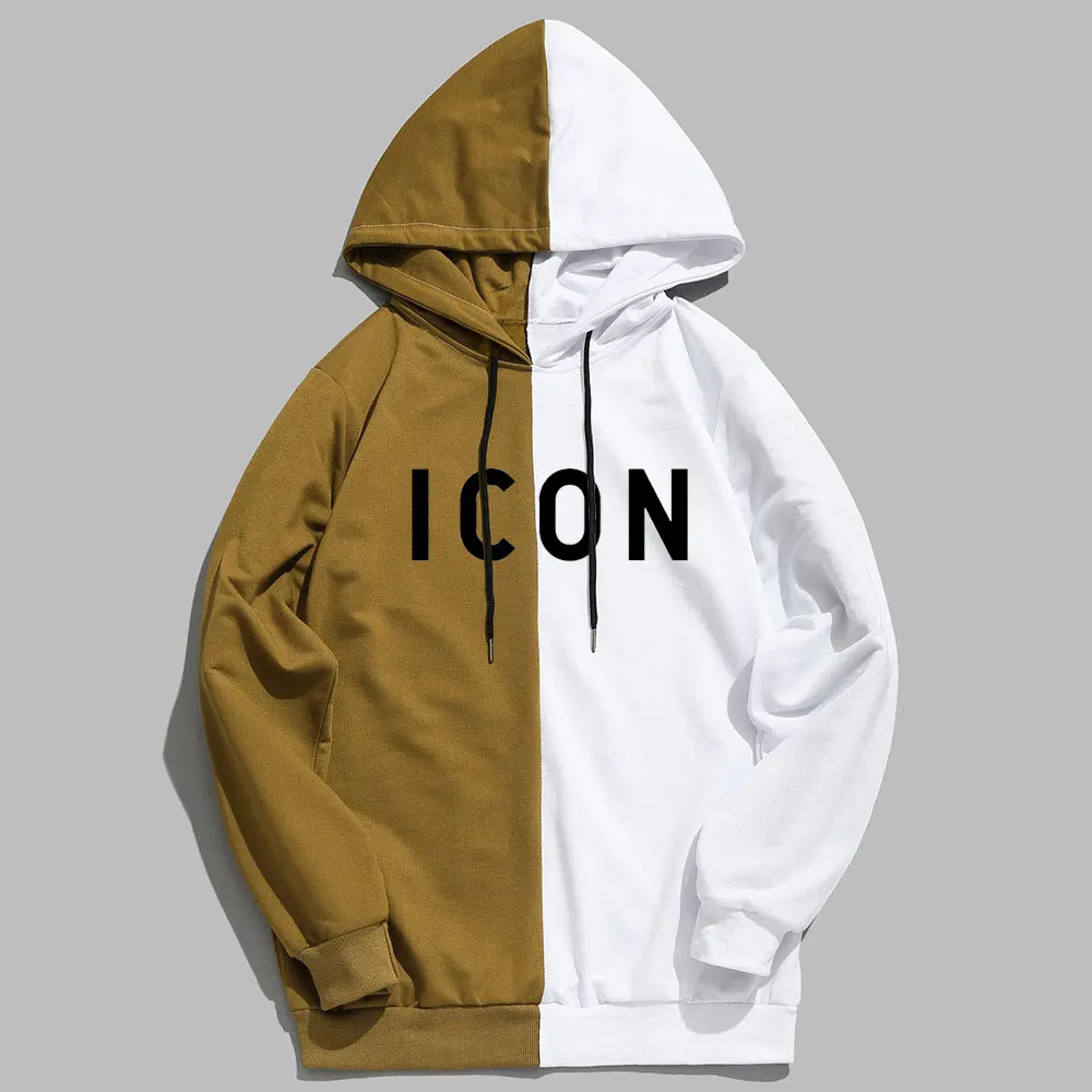 2020 Spring Thin Section Men Women Icon Hoodies Letters Print Pullovers Hip Hop Loose Solid Female 5