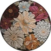 3D Flowers Printed Round Carpet Soft Carpets For Living Room Anti-slip Rug Chair Floor Mat For Home Decor ► Photo 3/4