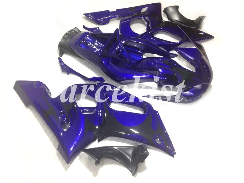 Новые ABS Обтекатели наборы подходят для Yamaha YZF R6 1998 1999 2000 2001 2002 Обтекатель Набор R6 98 99 00 01 02 Пользовательские синий темно
