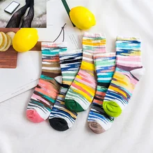 1 пара, мужские и женские короткие длинные гольфы на осень и зиму, Q1001