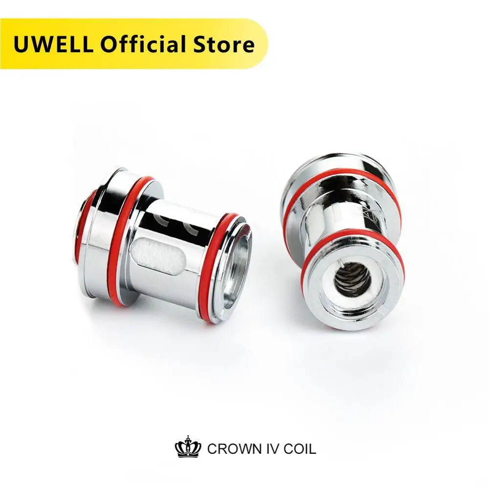 

UWELL 4 PCS/Pack Crown 4 Replacement Coil Dual SS904L& Mesh UN2 Coil Head 0.2/0.23/0.4ohm for Crown 4 Electronic Cigarette Tank