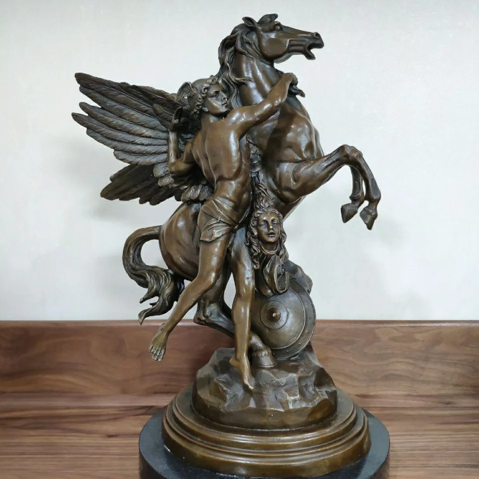 Large Greek Myth Perseus Bronze Statue Antique Sculpture Figurine Art By Emile Louis Picault Office Decoration Statues Sculptures Aliexpress