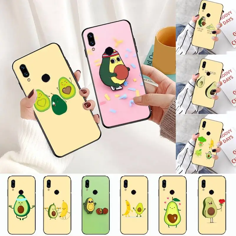 

Avocado cartoon Phone Case For Xiaomi Redmi Note 4 4x 5 6 7 8 pro S2 PLUS 6A PRO