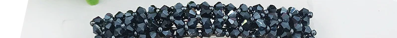 navy Новые корейские элегантные заколки для волос, заколки для волос, хрустальные стразы, заколки для волос, аксессуары и клипсы для волос для женщин - Цвет: navy