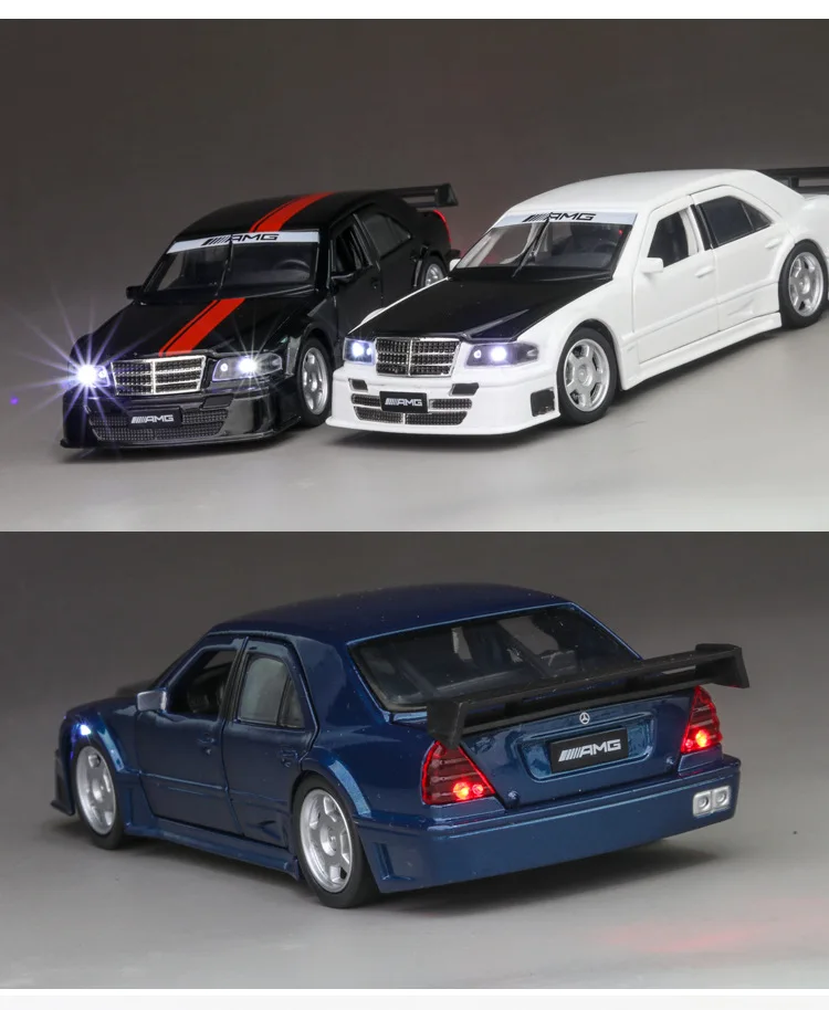Новинка 1:32 BENZ AMG 190E DTM литая модель автомобиля литые игрушки и игрушечные машинки Развивающие игрушки для детей Подарки Игрушка для мальчика