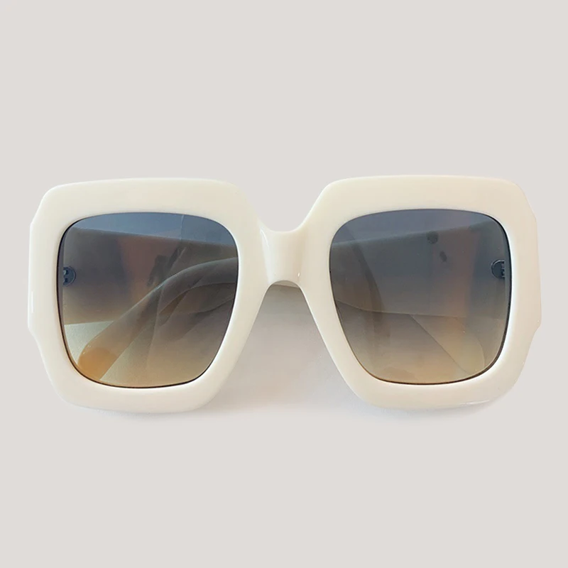No.7 Sunglasses Oversized Mirror Sunglasses Women Luxury Brand Gradient Big Frame Vintage Sun Glasses - Цвет линз: No.7 Sunglasses