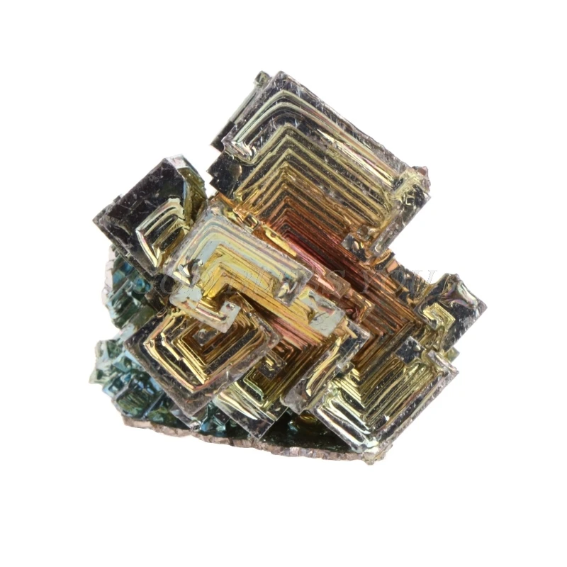 OOTDTY радужные кристаллы висмута 20 г/50 г Металлический Образец минерала