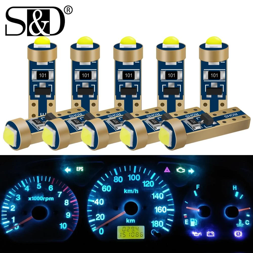 車のダッシュボード用の超高輝度led電球 車の警告インジケーター 10個 T5 74 W1 2 W W3w 286 ダッシュボードライト 信号ランプ Aliexpress