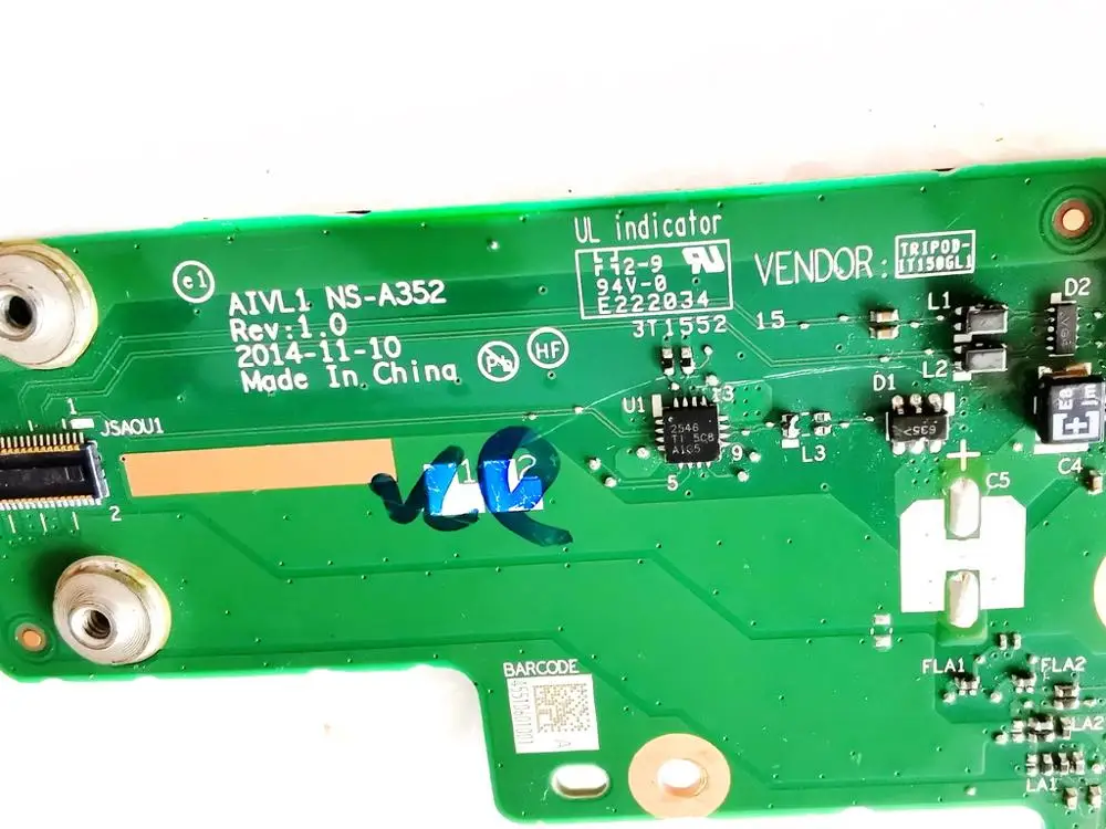 Оригинал для Lenovo L450 USB плата AIVL1 NS A352 REV 1 0 протестирована хорошая бесплатная