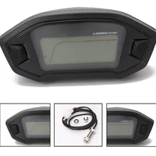 Универсальный мотоцикл lcd цифровой спидометр одометр подсветка мотоцикла для 2,4 цилиндров 1300об/мин