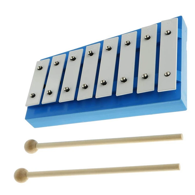 8 Note Glockenspiel с 2 деревянными ксилофоном скрипки для меломанов и начинающих улучшать вашу зрительно-моторную координацию