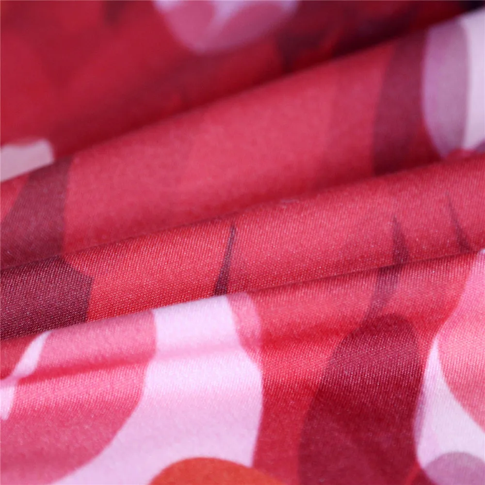3PCS Flamingo Soft Bedclothes Green Blue Flower Polyester Quilt Cover Bedding Set With Pillowcase Queen King Duvet Cover