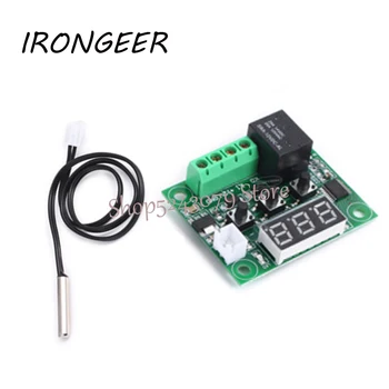 

50PCS W1209 DC 12V heat cool temp thermostat temperature control switch temperature controller thermometer thermo controller