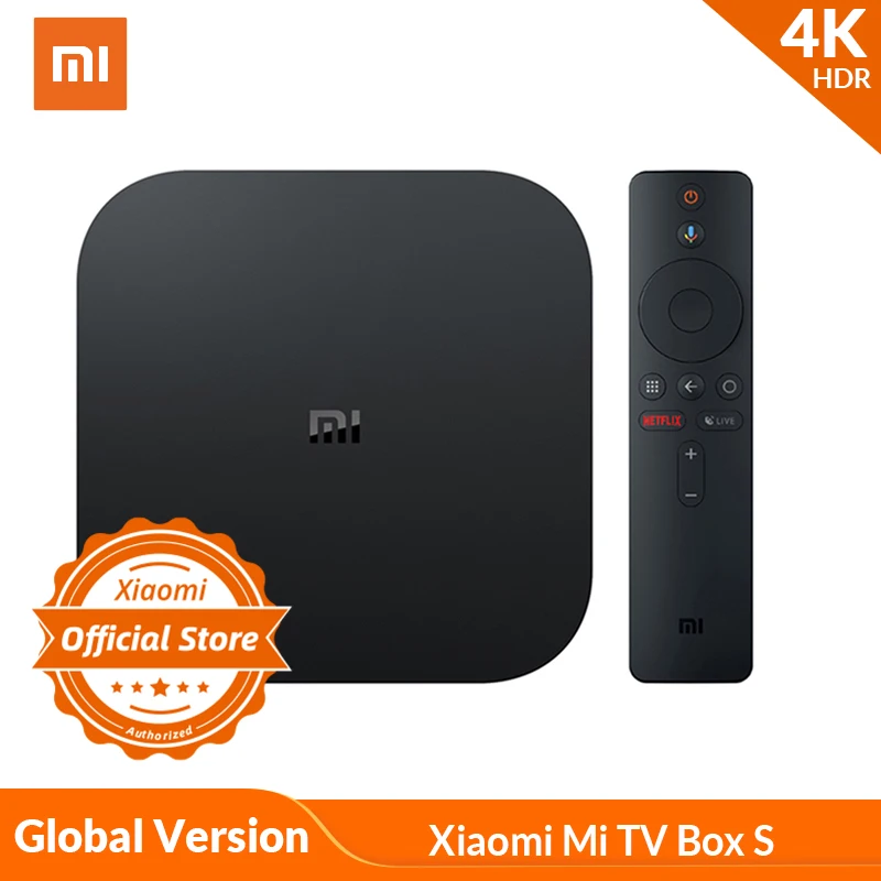 Global Version Xiaomi Mi TV Box S 4K HDR Android TV Streaming Media Player and Google Assistant Remote Smart TV MiBox S|Set-top Boxes| - AliExpress