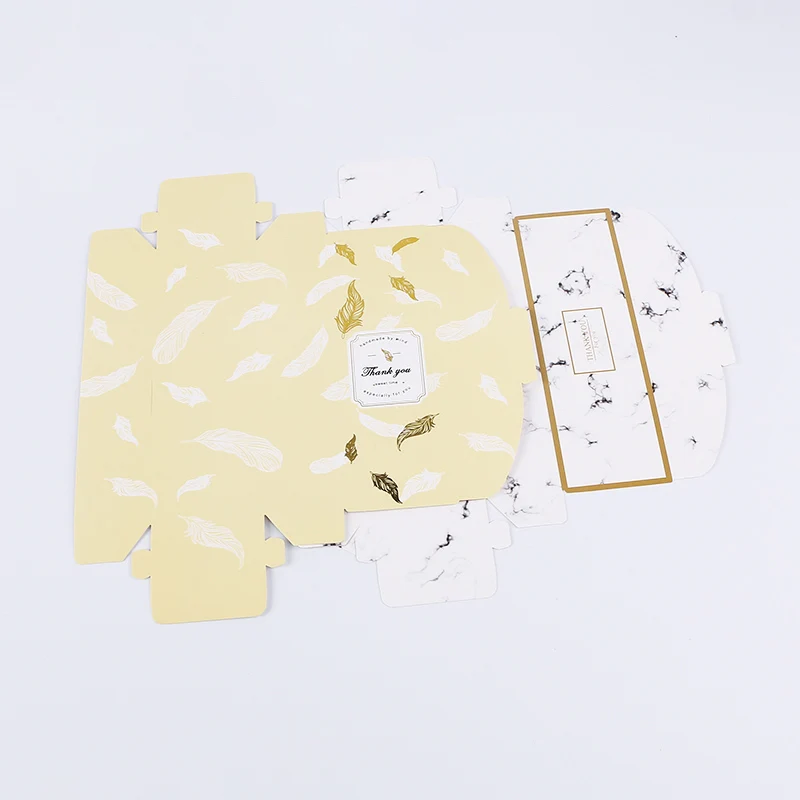 Folding Carton Cardboard Gift Box – Rectangular Black Plume Paper Packaging for Cake, C... - SKU FCB13336 - UGI Packaging