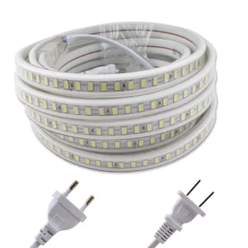 

220V LED Strip Waterproof IP67 SMD5730 120Leds/m Warm White 220 V LED Strip Light Waterproof Diode Tape Kitchen Living Room Lamp