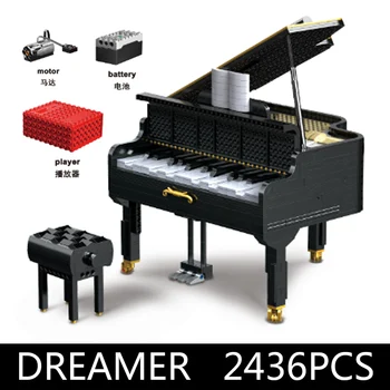 

Ideas Creator Toys Compatible With Legoed MOC-13192 App Control Playable Grand Piano Model Assembly Building Blocks Kids Gifts