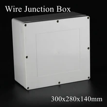 300x280x140 мм ABS IP65 водонепроницаемая Пластиковая распределительная коробка для проводов распределительный футляр для проекта корпус Электронный Терминал инструмент