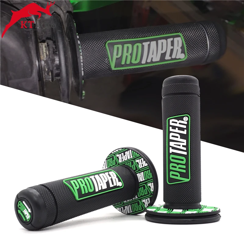 Резиновые ручки для мотоциклов Kawasaki KLX250 KLR650 KLX140 KLX110 KX65 KX85 KX100 NINJA 400 650 Зеленый 7/8