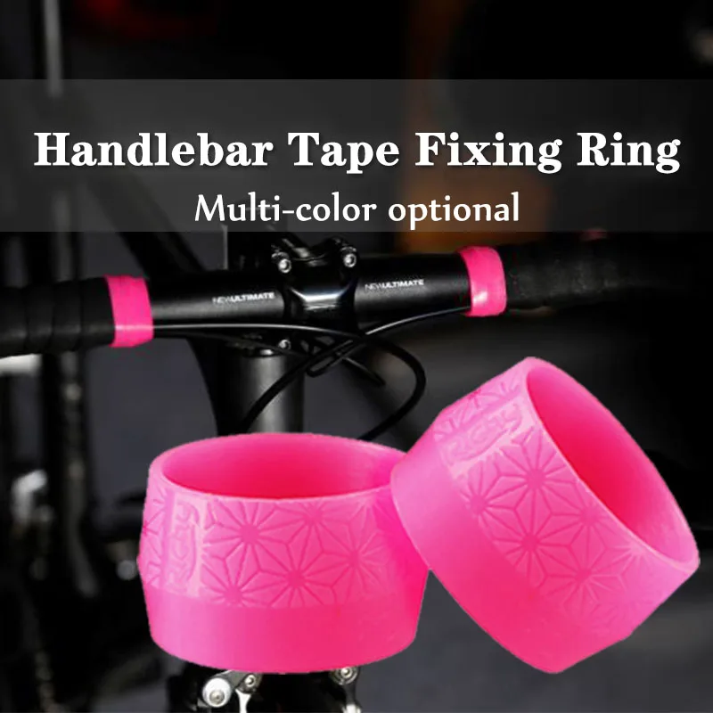 

Bike Silicone Plug Rubber Anti-Skip Road Bike Plugs For Bar Tape Waterproof Wear Resistant Oudoor Strap Silicone Ring 1 Pair