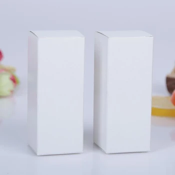 

100pcs 10ml/20ml/30ml/50ml/100ml White Black Kraft Paper packaging Box Dropper Bottle Cosmetics Party Gift tubes cardboard Boxes