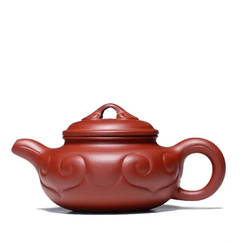 

Yixing mud dahongpao ni teapot handmade antique kettle kung fu drinkware