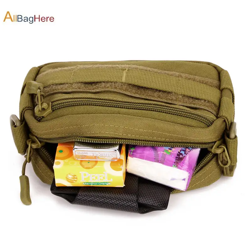 Mini Molle Pouch 5.5 inches Phone Bag Tactical Fishing Hiking Crossbody Camo Travel Portable Shoulder Sling Bag Climbing Cycling