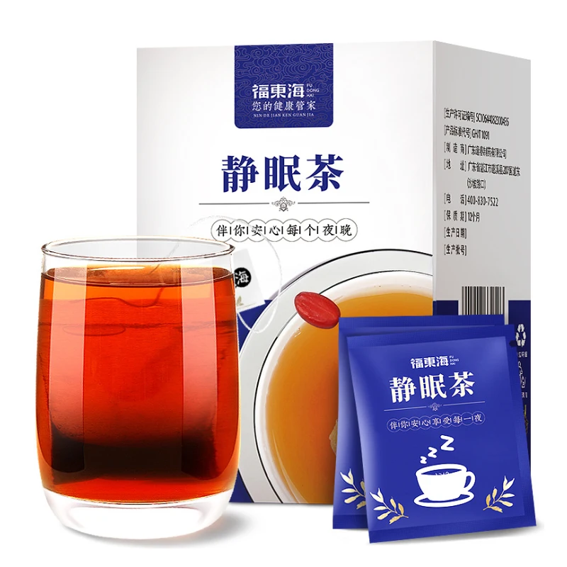 Fudonghai jingmiancha Suanzaoren Gao Baihe Anshu pre sleep health care Huacha Suanzaoren tea