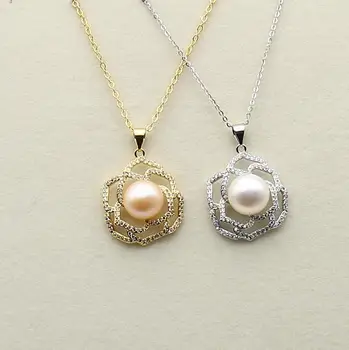 

Beautiful New Exquisite Pearl Pendant Mountings, Pendant Findings, Pendant Settings Jewelry Parts Fittings Women Accessories