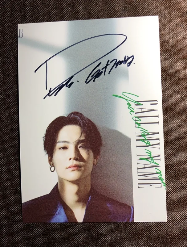 Ручная подпись GOT7 JB Defsoul фото с автографом зовите меня имя 5*7 K POP 102019O|photo|photo 6photo sign |