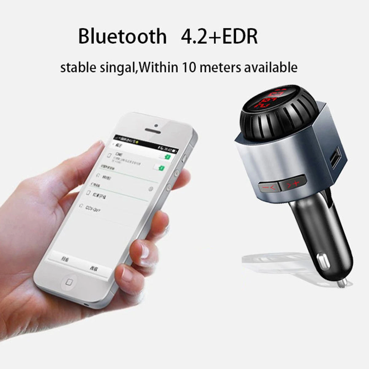 5 в 2.1A USB Автомобильное зарядное устройство Handsfree FM передатчик Комплект MP3 беспроводной Bluetooth музыкальный плеер универсальный подходит для автомобилей 12-24 В