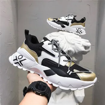 

Fashion Men Casual Shoes 2020 brand sneakers men Lightweight Lace-up Walking Sneakers trainer Male Footwear