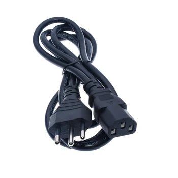 

2019120505 xiangli 1.5M EU European 2-Prong Power Cord Cable Slim Power Cable for most printer & laptop AC power adapters